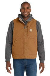 Carhartt® Sherpa-Lined Mock Neck Vest - Carhartt Brown - S